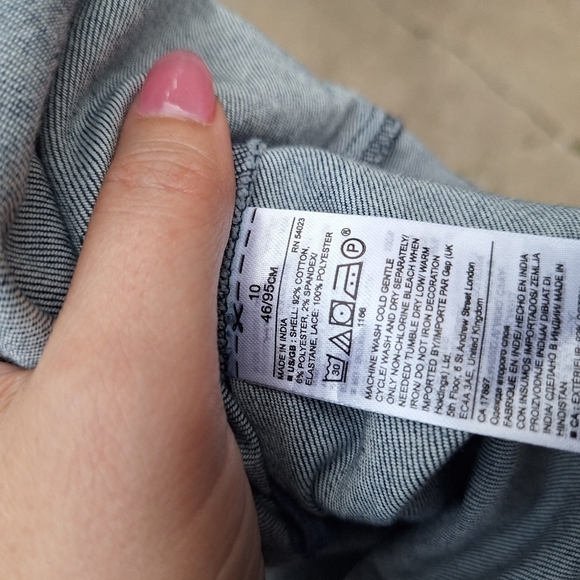 Banana Republic Pintuck & Lace Shift Dress Size 10 - Picture 9 of 9